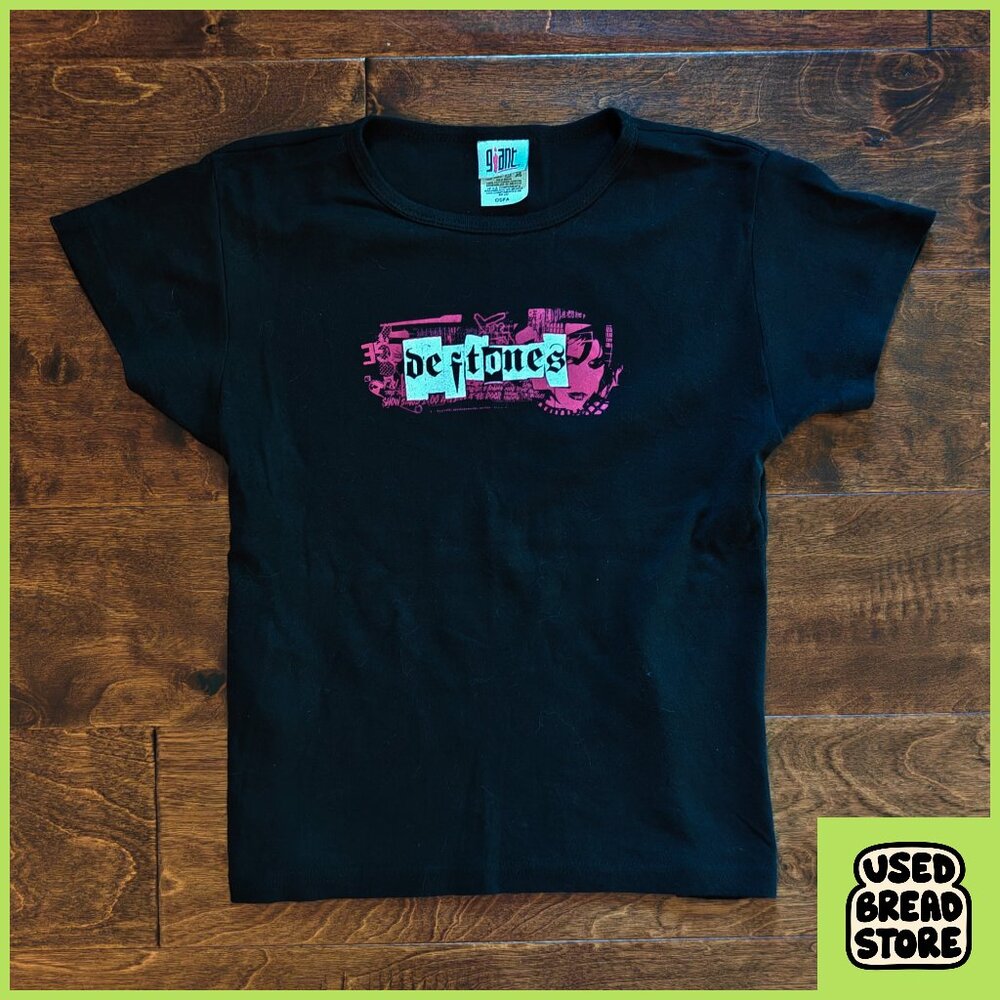 Vintage Deftones Lil Punk Ransom Note Band T-Shirt | Youth | Black | Rare | Y2K
